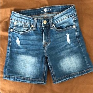 7 for All Mankind girl Jeans shorts